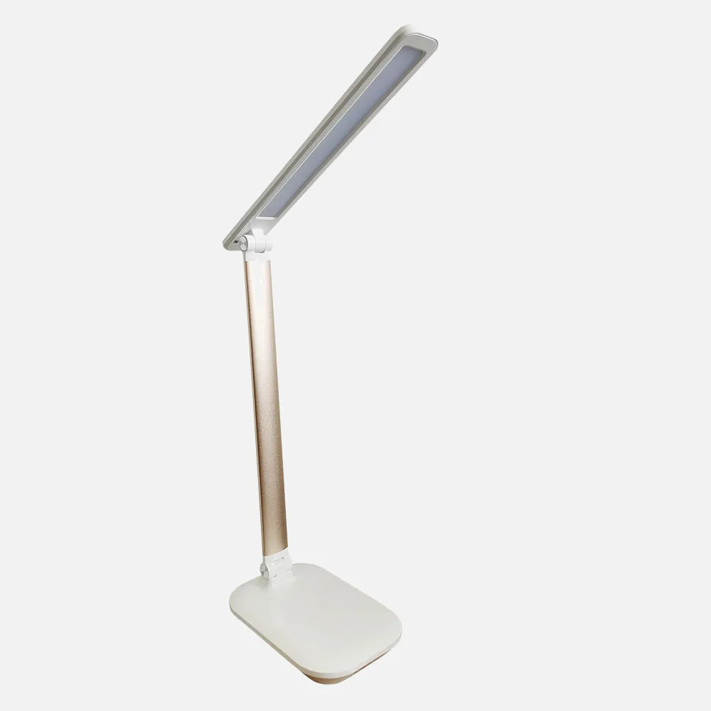 Flexo Plegable Jadeita 5w 400lm Oro  3 Grados Intensidad