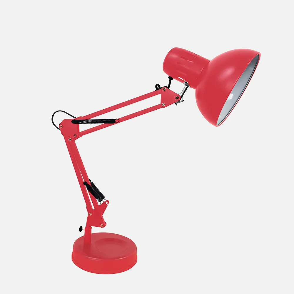 140371007 - Desk lamp Articulated Rutilo 1xe27 Red 57x39x15 Cm