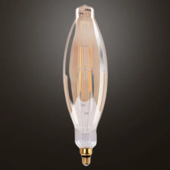Bulb Filament Candle 43x12d 8w 850lm E27 Amber Amber 3000k