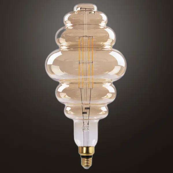 Bulb Filament Honeycomb 41x20d 8w 850lm E27  Amber 3000k
