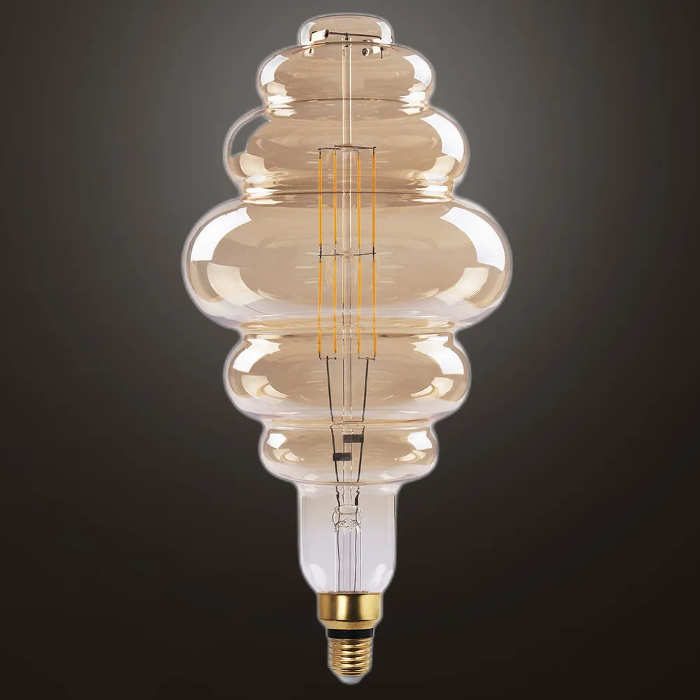 14140118G - Bulb Filament Honeycomb 41x20d 8w 850lm E27  Amber 3000k