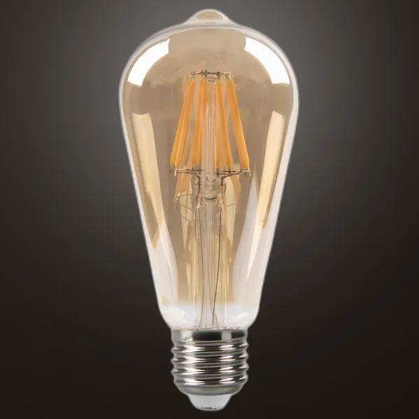 Bulb Filament Pebetero 14x6,5d 8w 750lm E27  Amber 2700k