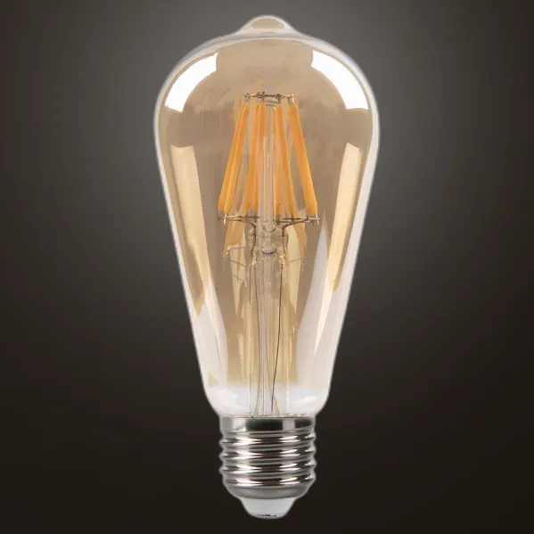 Bulb Filament Pebetero 14x6,5d 8w Dimmable  700lm E27 Amber 2700k