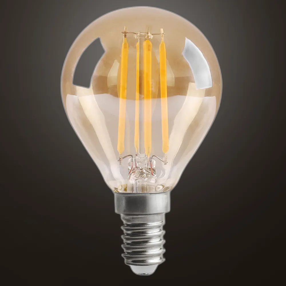 141312141 - Bulb Filament Spherical 7x4,5d 4w 380lm E14  Amber 2700k
