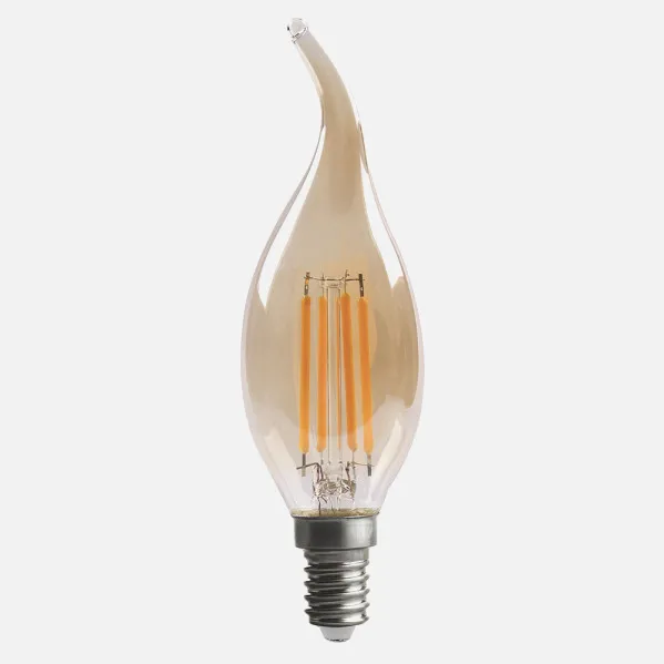 Bombilla Filamento Bohemia 11,5x3,5d 4w E14 Ambar  380lm 2700k