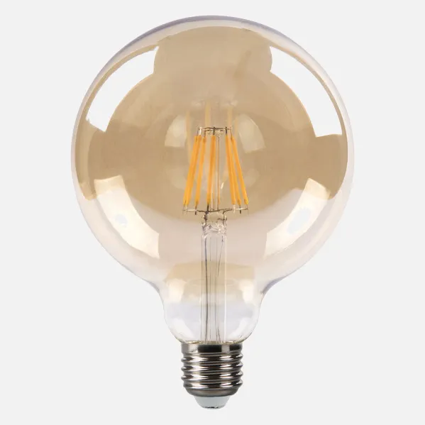 Bombilla Filamento Globo 16x12,5d 8w Regulable  700lm E27 Ambar 2700k