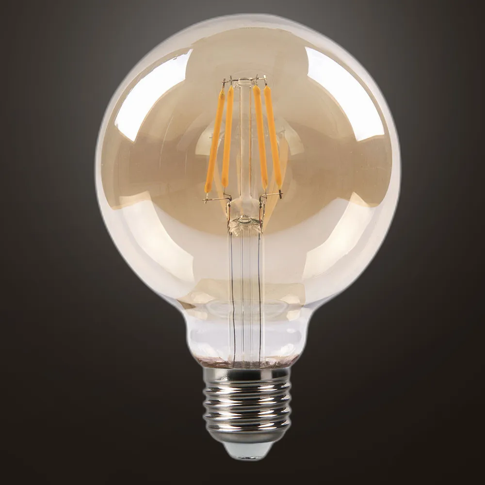 141342181 - Bulb Filament Globe 13x9,5d 8w 750lm E27  Amber 2700k
