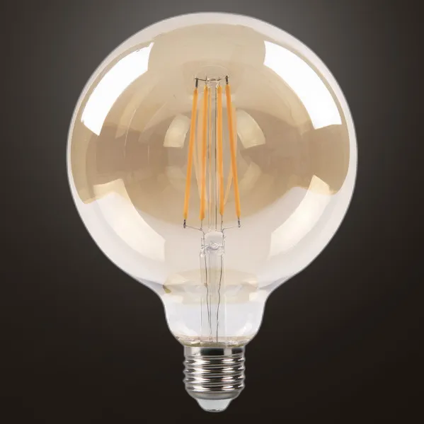 Bulb Filament Globe 16x12,5d 8w 750lm E27  Amber 2700k