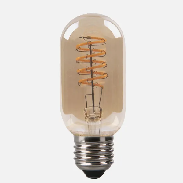 Bombilla Filam.spiral Vert.tubular 11x4,5d 4w E27 250lm Ambar 2200k
