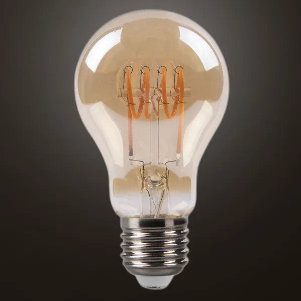 Bulb Filamen.spiral Horiz.standar 10x6d 4w   250lm E27 Amber 2200k