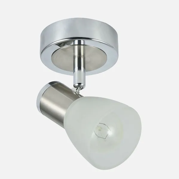 Foco Cholo 1xe14 Cromo/niquel  14x8,5x11,5 Cm