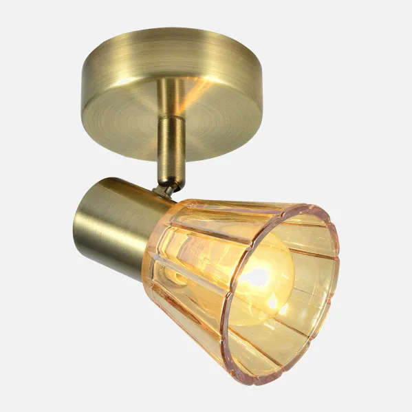 Foco Cooper 1xe14 Cuero 16x13x8,5 Cm