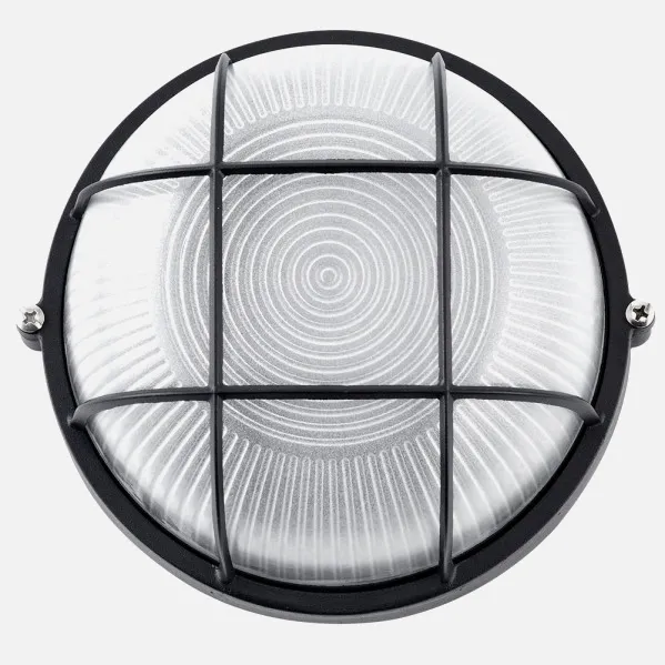 Aplique Ext. Aluminio Apus Grand. 1xe27 Negro Ip44 11x25x25  Cm