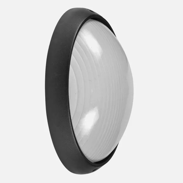 Aplique Ext. Aluminio Vega Grande 1xe27 Negro  11x32x20,5 Cm Ip44