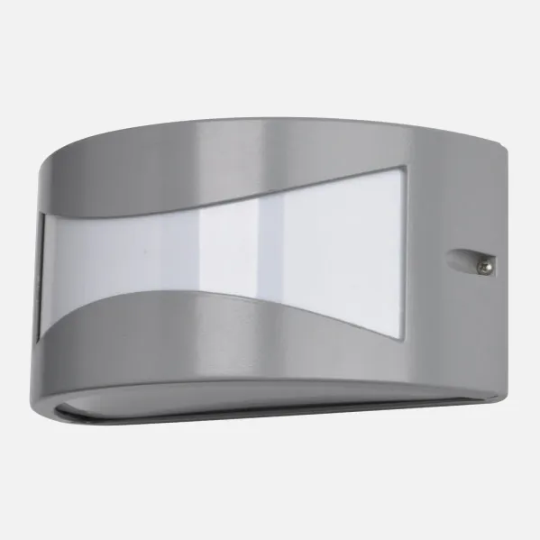 Outdoor Aluminium Wall Light Hadar 1xe27 Grey Ip44 13x25x12 Cm
