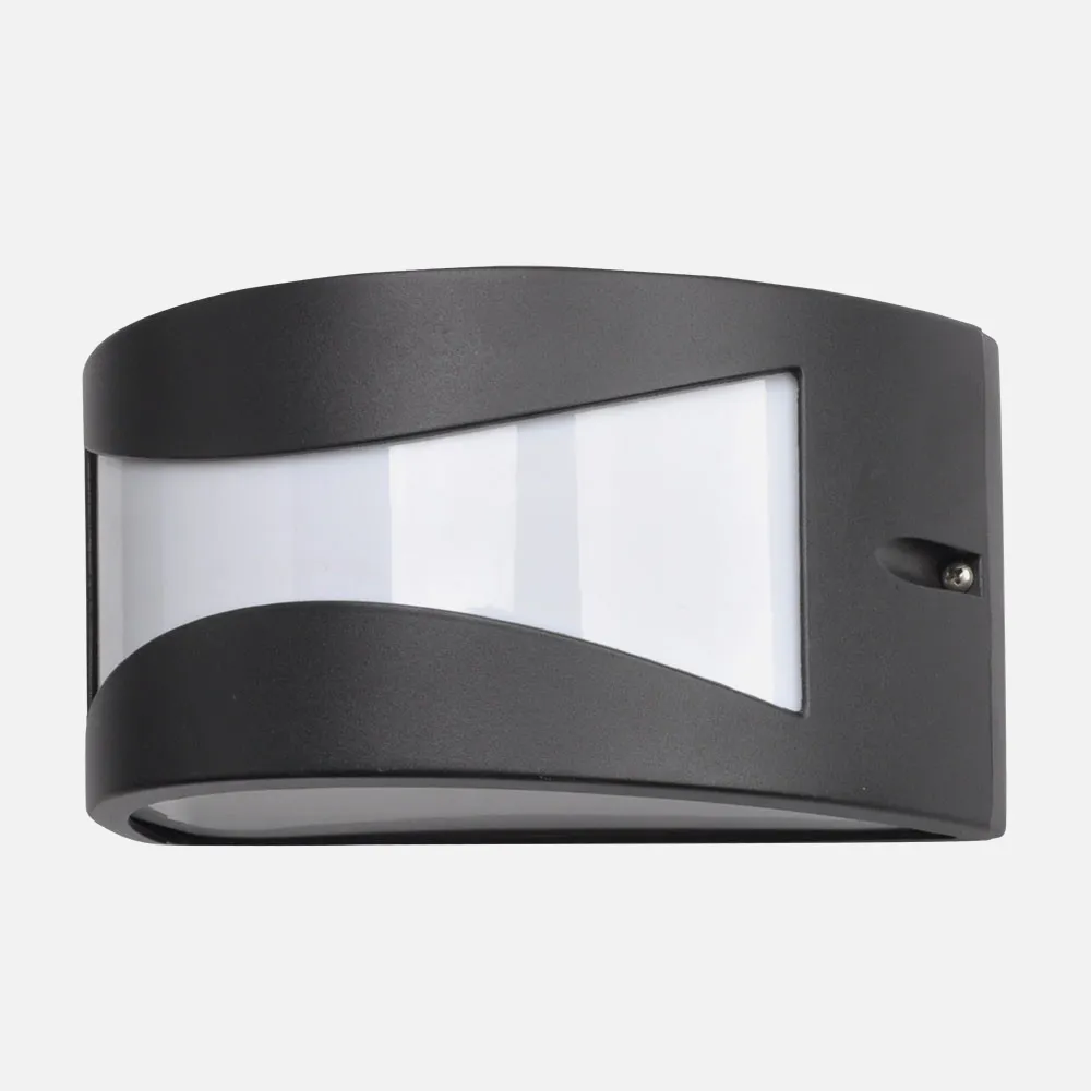 148861009 - Aplique Exterior Aluminio Hadar 1xe27 Negro Ip44 13x25x12 Cm