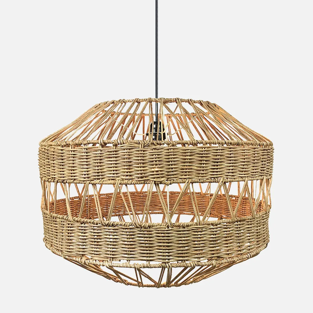 Colgante  Rattan 1xe27 Bromelia Regx55x55 Cm