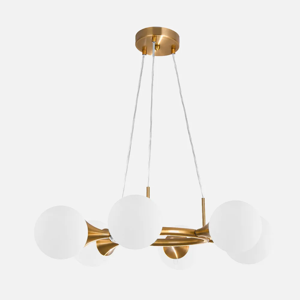 Lampara Frey 6xe14 Oro  Regx60x60 Cm