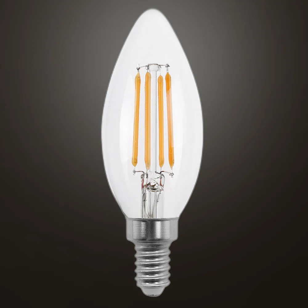 Bombilla Filamento Vela 10x3,5d 4w 450lm E14 Clara 2700k