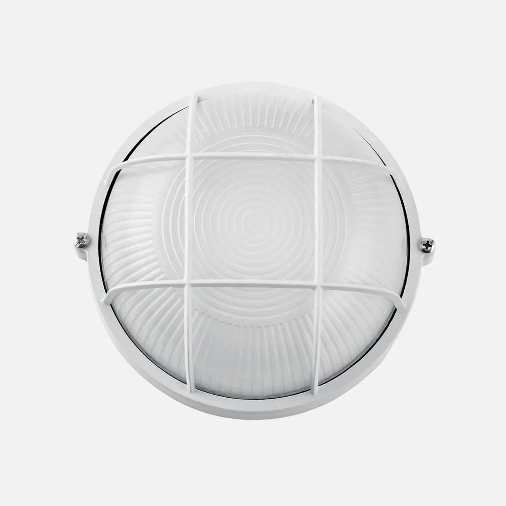 148161001 - Aplique Ext. Aluminio Apus Pequeño 1xe27 Blanco  9x17,5x17,5 Cm  Ip44