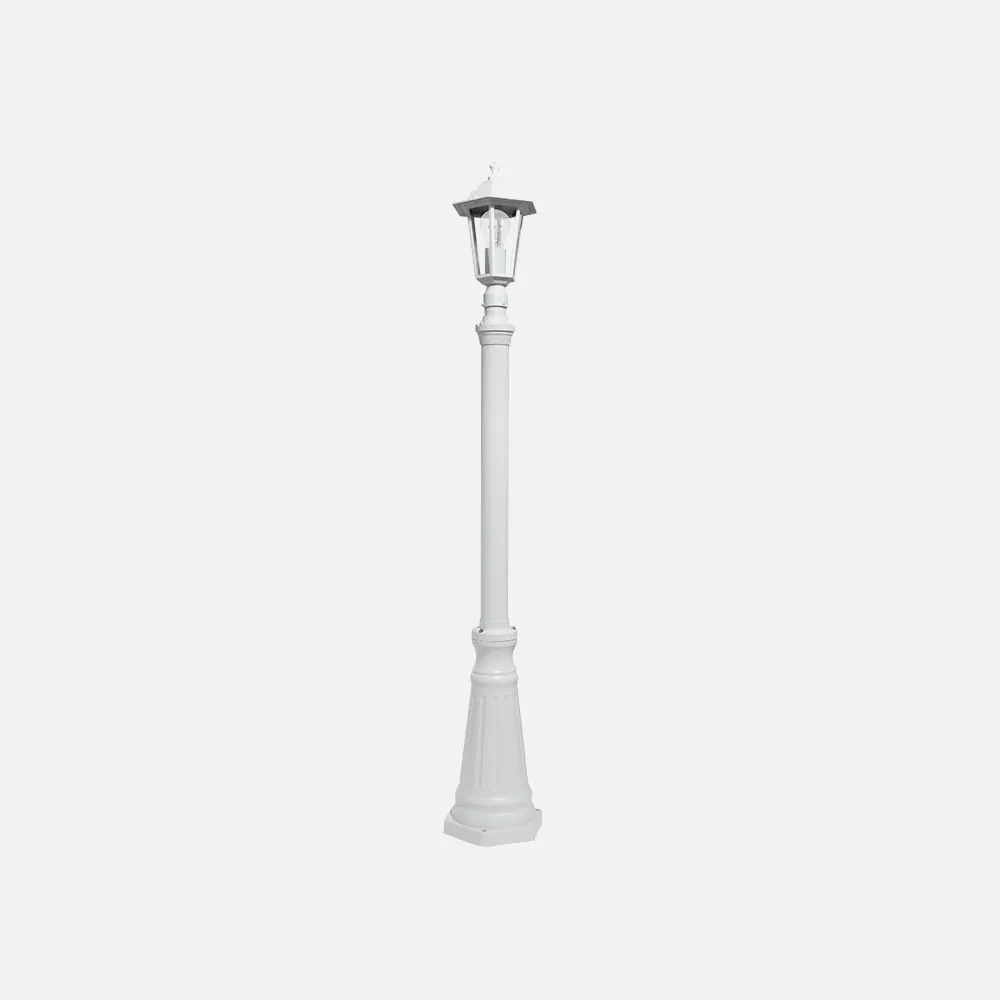 Farola Exterior Aluminio Auriga 1xe27 Blanco Ip44 220x20x20 Cm