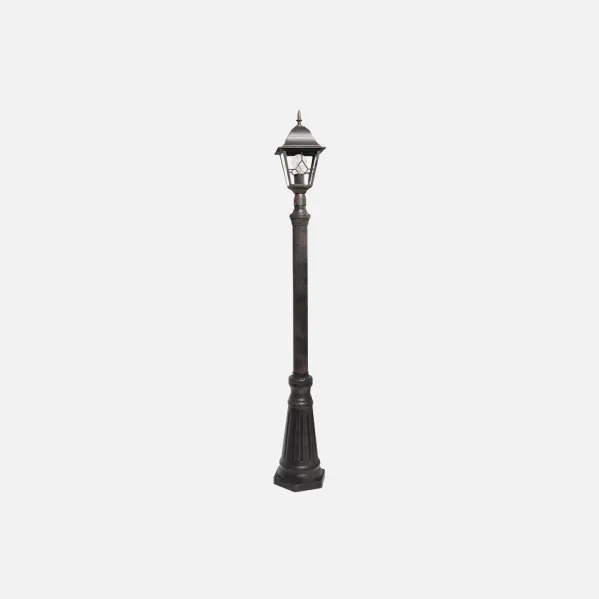 Farola Exterior Aluminio Bootes 1xe27 Marron Ip44  220x18x18 Cm