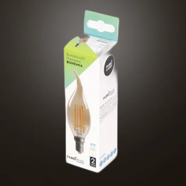 Bulb Filament Bohemia 11,5x3,5d 4w E14 Amber  380lm 2700k