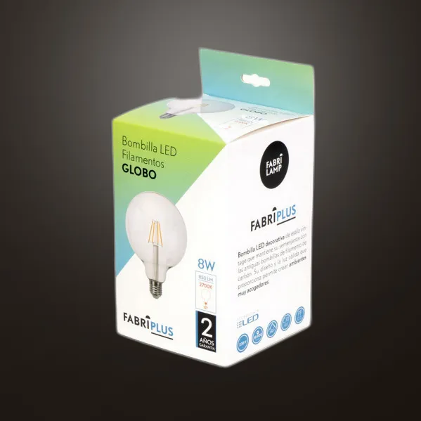 Bulb Filament Globe 16x12,5d 8w 880lm E27    Clara 2700k