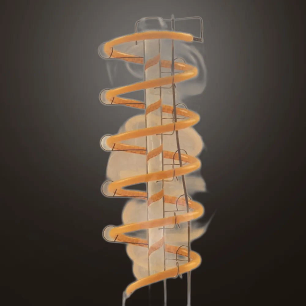 Bombilla Filamen.spiral Vert.globo 13x9,5d 4w   E27 Ambar 250 Lm 2200k