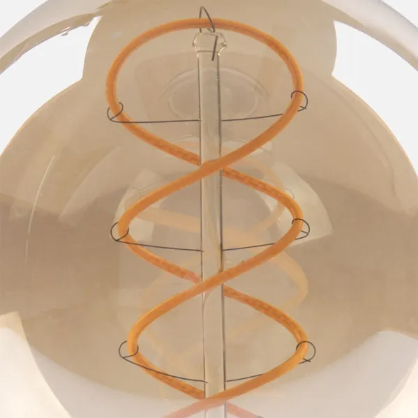 Filamen.braided Globe Bulb 13x9,5d 4w 250lm E27 Amber 2200k
