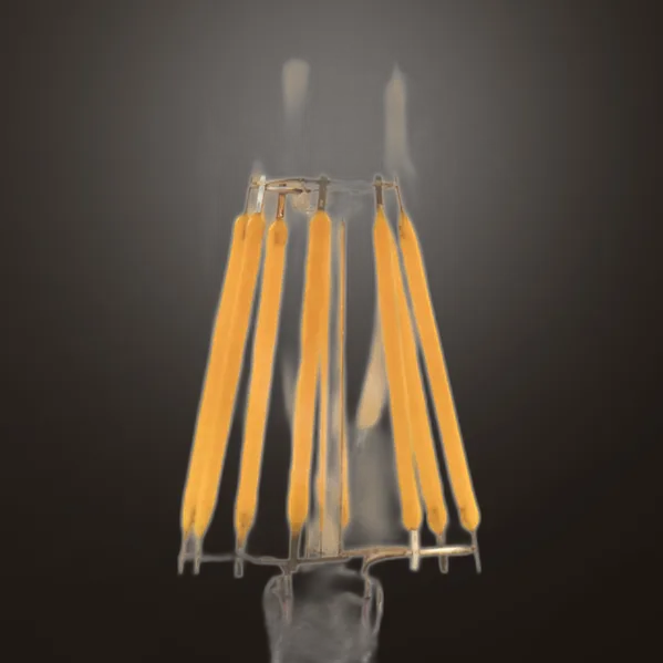 Bulb Filament Globe 16x12,5d 8w Dimmable  700lm E27 Amber 2700k