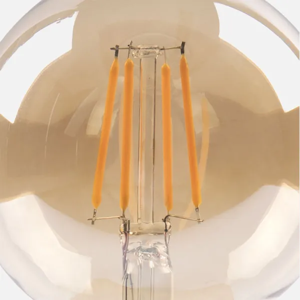 Bombilla Filamento Globo 12x8d 8w 750lm E27  Ambar 2700k