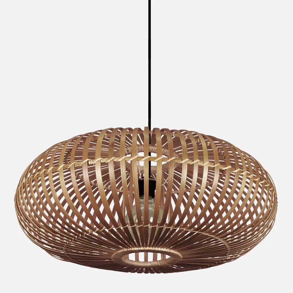 Colgante Bambu Fargesia 1xe27 Avellana Regx60x60 Cm