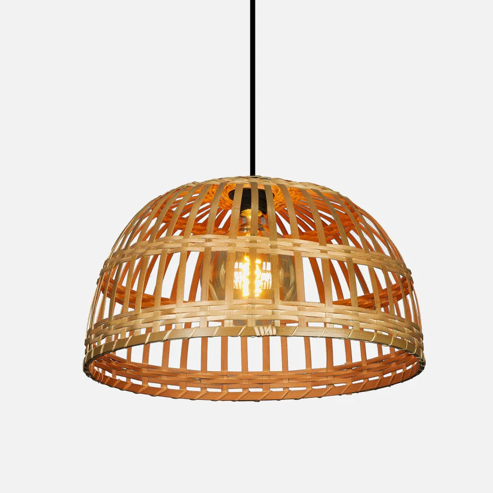 Colgante Bambu Fargesia 1xe27 Avellana Regx40dm