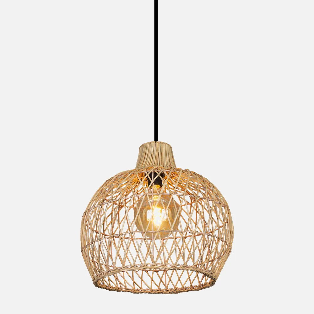 Colgante Rattan Dracena 1xe27 Regx39x39 Cm