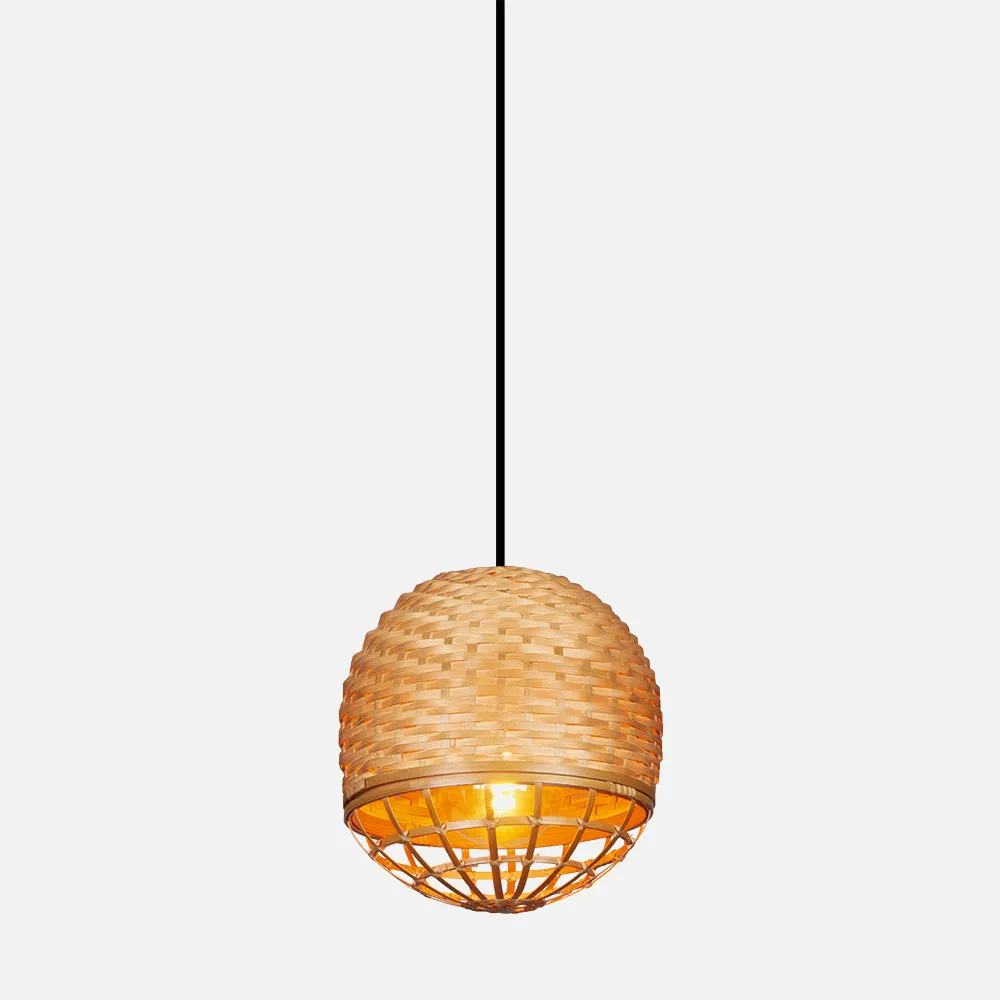 Colgante Bambu Fargesia 1xe27 Avellana Regx24d