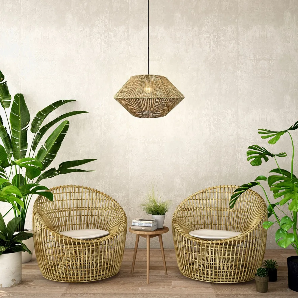 Colgante Vegetal Marino 1xe27 Bromelia Regx60x60cm