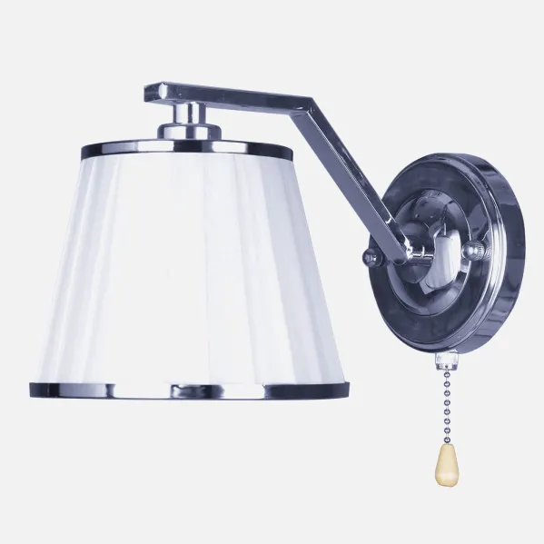 Wall Light Trebol 1xe14 Chrome White Lampshade 15x25x15,5cm