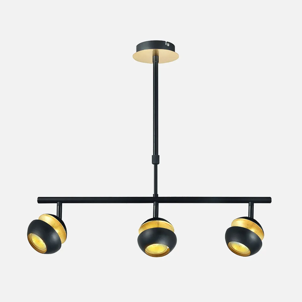 Colgante Beethoven Negro/oro 3xgu10