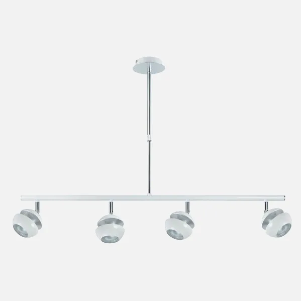 Pendant light Beethoven White/silver 4xgu10