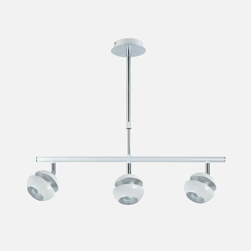 Colgante Beethoven Blanco/plata 3xgu10