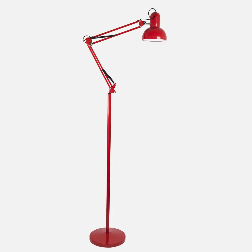 140341007 - Desk lamp Of Foot Articulated Rutilo 1xe27 Red 180x28x28 Cm