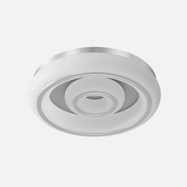 Plafon Paris 66w 3000-4000-6500k Blanco/plata 5610 Lm 12x55x55 Cm C/remoto, Memoria Y Reg.Intensidad