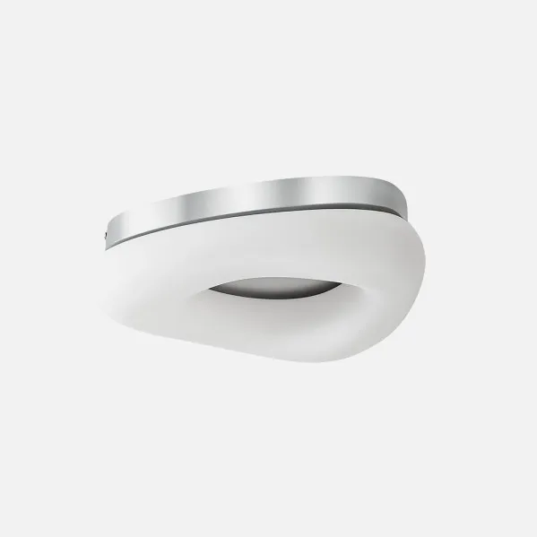 Plafon Paris Pq 25w 3000-4000-6500k Blanco/plata 2125 Lm 9x34x27 Cm C/remoto, Memoria Y Reg.Intensidad