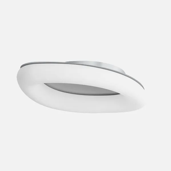Plafon Paris 60w 3000-4000-6500k Blanco/plata 5100 Lm 12x73x47 Cm C/remoto, Memoria Y Reg.Intensidad