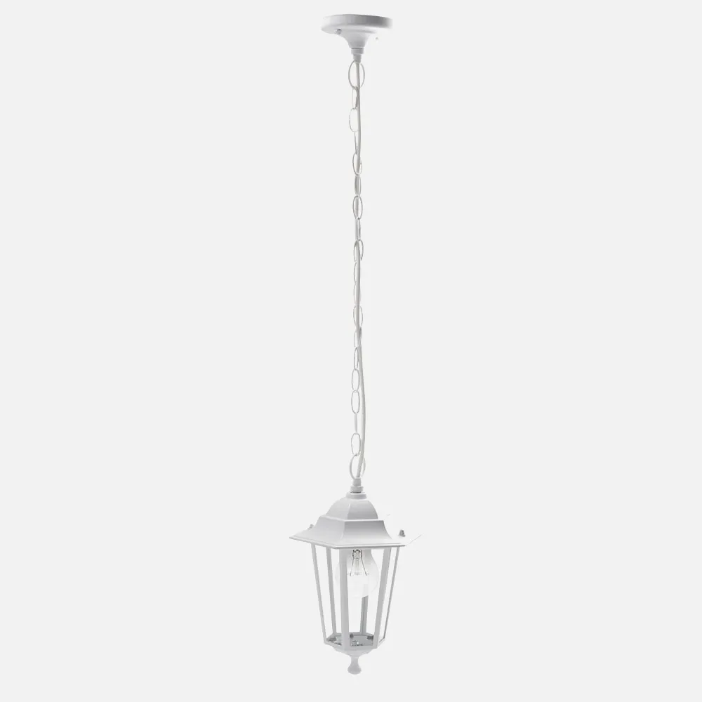 149191001 - Colgante Exterior Aluminio Auriga 1xe27 Blanco  Regx17x17 Cm  Ip44