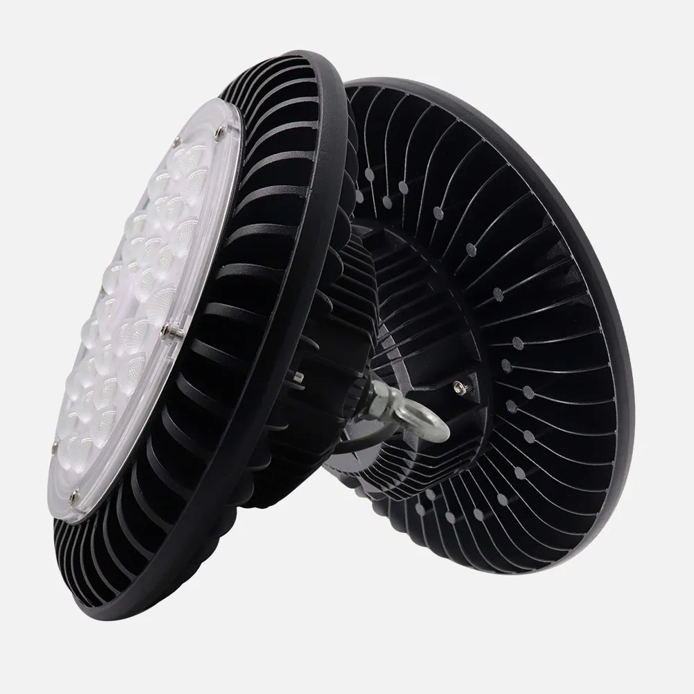 Campana Monzonita 200w 6500k Negro 22000lm Ip65 Led Smd 12,5x35x35 Cm