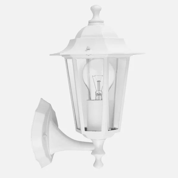 Aplique Exterior Aluminio Auriga 1xe27 Blanco Ip44 32x22x17 Cm