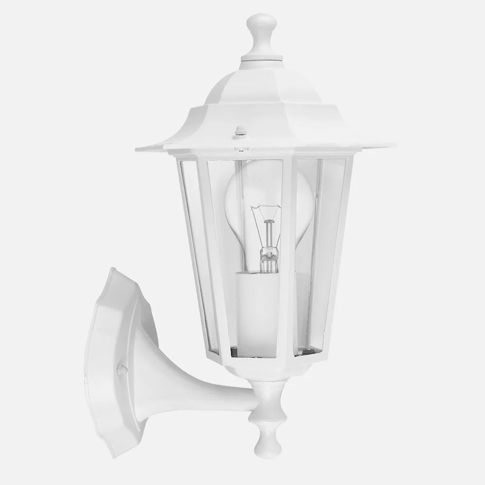 149161001 - Aplique Exterior Aluminio Auriga 1xe27 Blanco Ip44 32x22x17 Cm