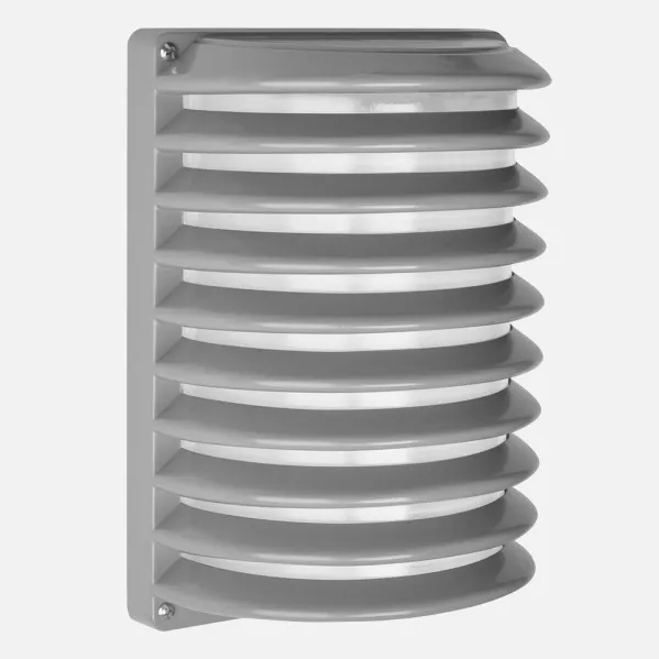 Lâmpada de parede Alumínio Exterior Achernar 1xe27 Cinza Ip44 25,5x18x13 Cm